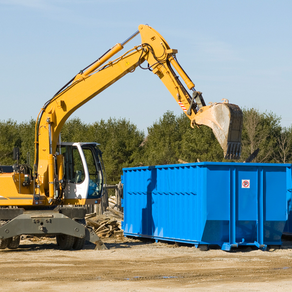 how does a residential dumpster rental service work in Hytop